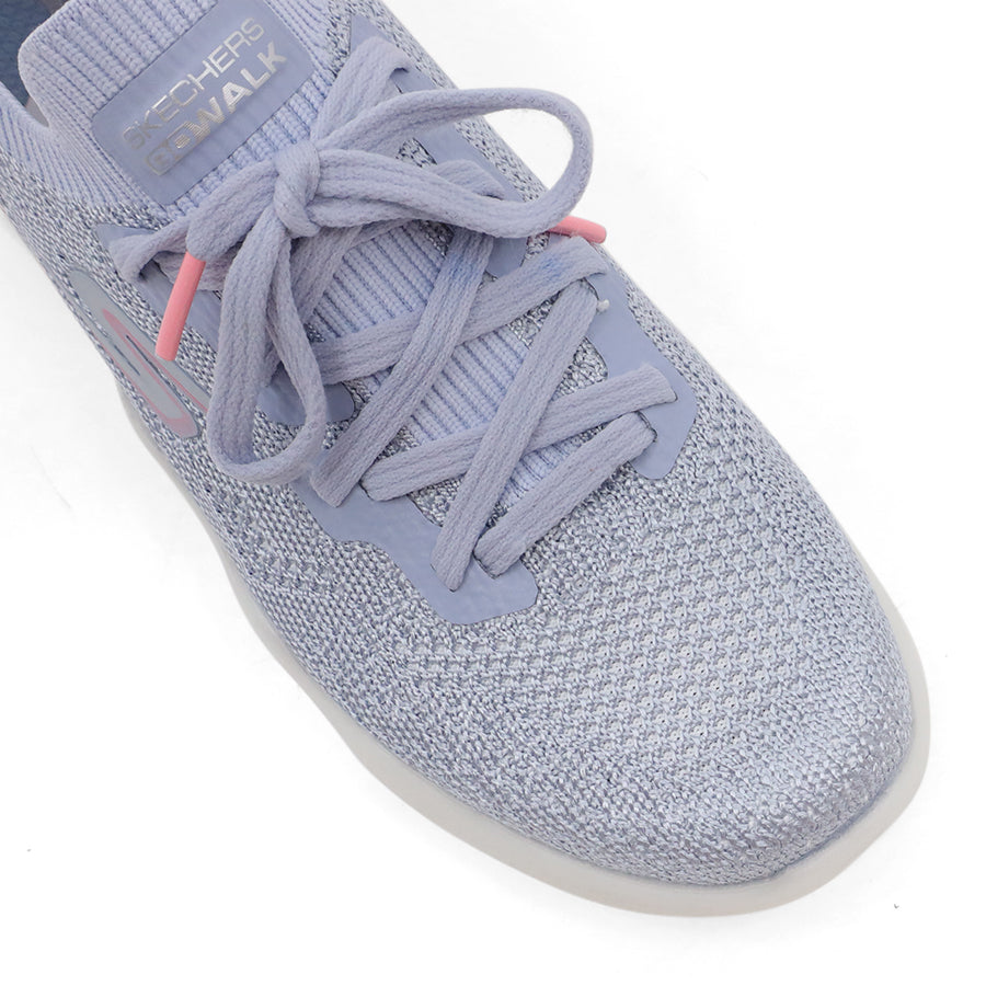 GREY PINK SLIP ON LACE UP SNEAKER