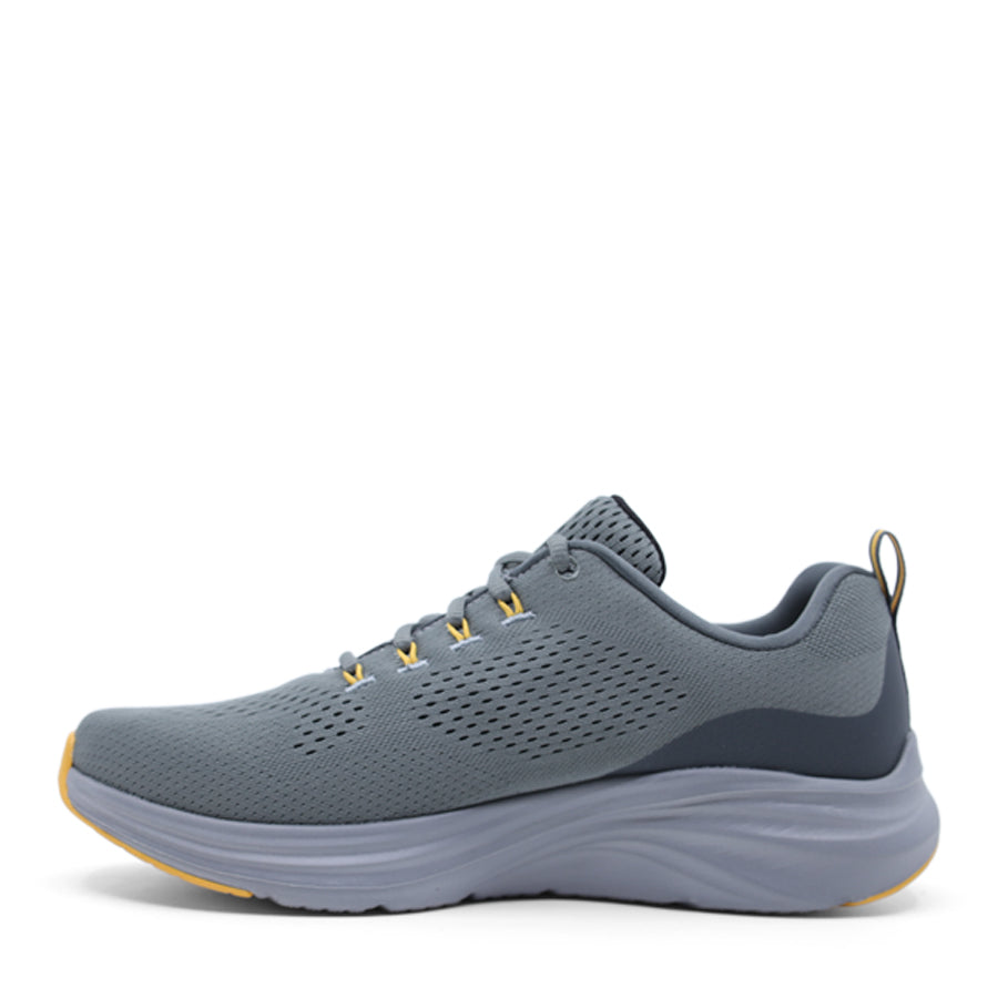 OLIVE GREY SKECHERS MEN LACE UP VAPOR FOAM LACE UP
