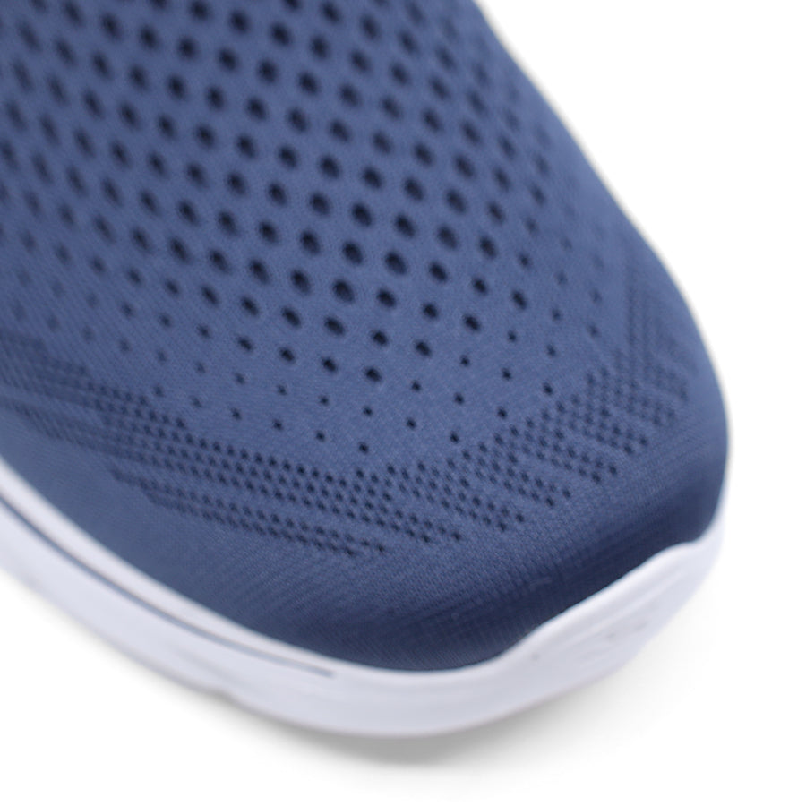 NAVY CORAL SLIP ON FLAT SNEAKER