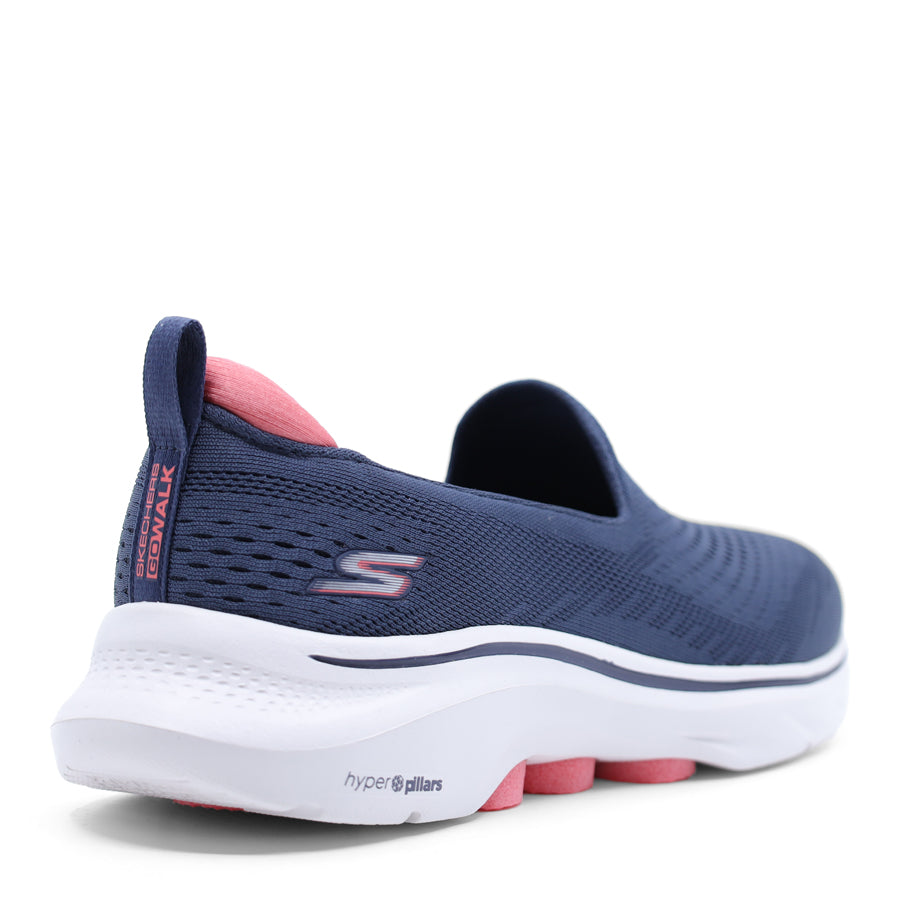 NAVY CORAL SLIP ON FLAT SNEAKER