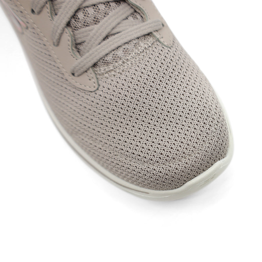 TAUPE GREY PINK LACE UP SNEAKER