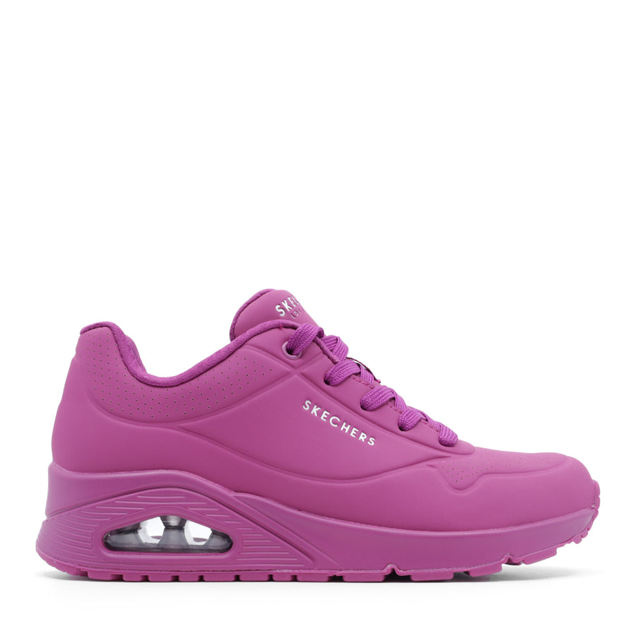 MAGENTA HOT PINK BARBIE LACE UP SNEAKER