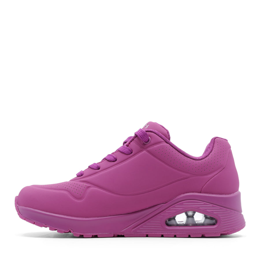 MAGENTA HOT PINK BARBIE LACE UP SNEAKER