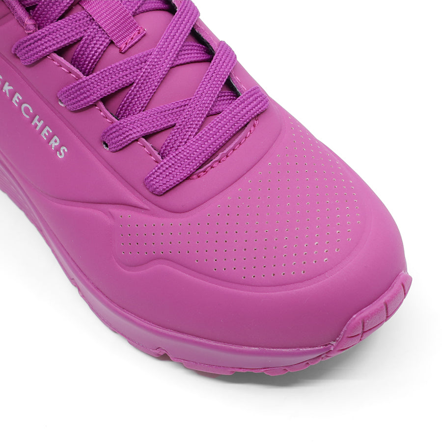 MAGENTA HOT PINK BARBIE LACE UP SNEAKER