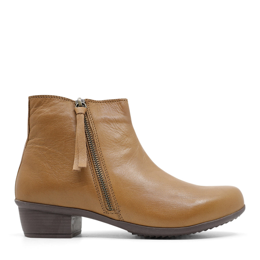 DARK STONE GREY ZIP UP HEEL ANKLE BOOT