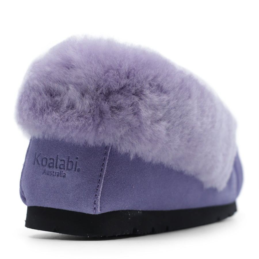 LILAC PURPLE SHEEPSKIN MOCCASIN SLIPPER