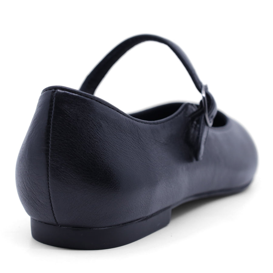 BLACK MARY JANE FLAT SHOE