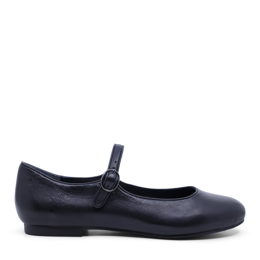 BLACK MARY JANE FLAT SHOE