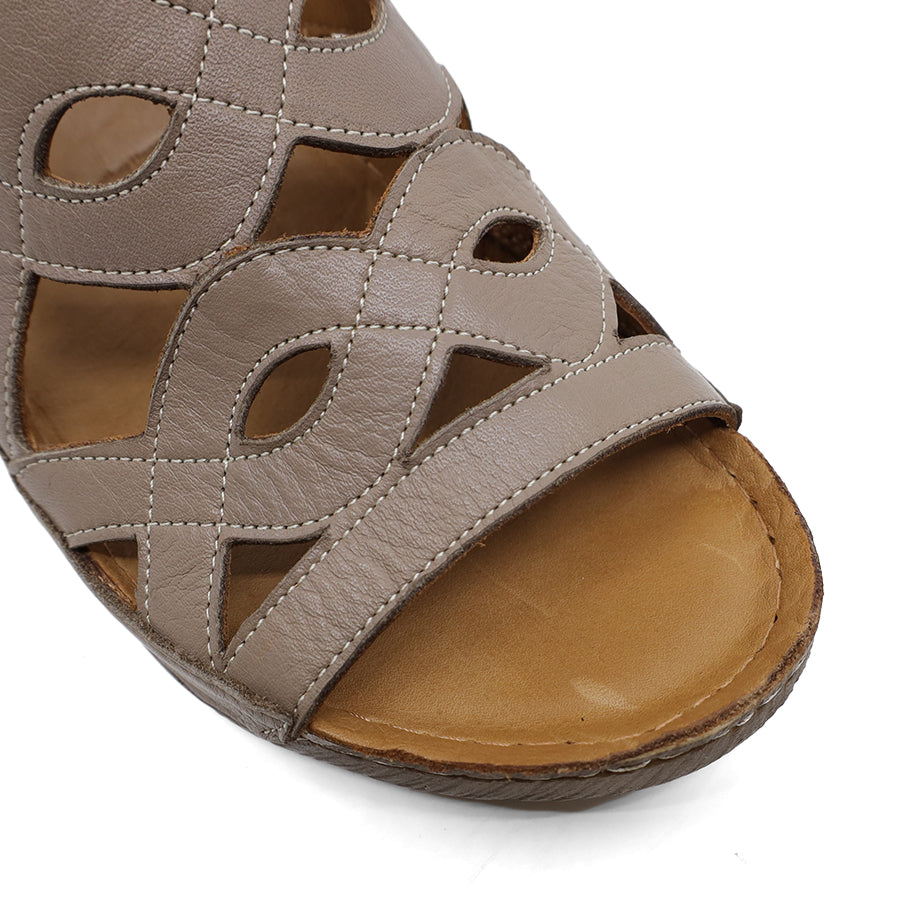 DARK STONE SLIP ON SLIDE SANDAL