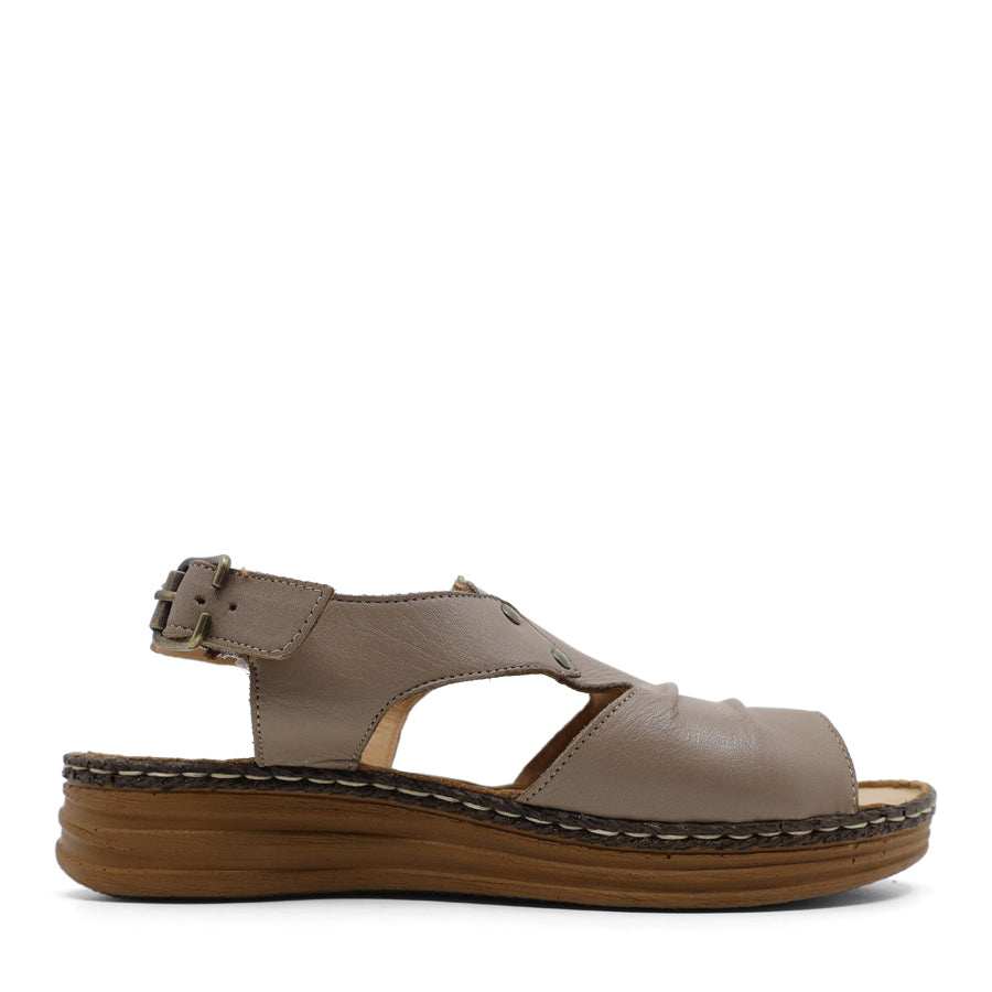 BLACK ADJUSTABLE ANKLE STRAP SANDAL