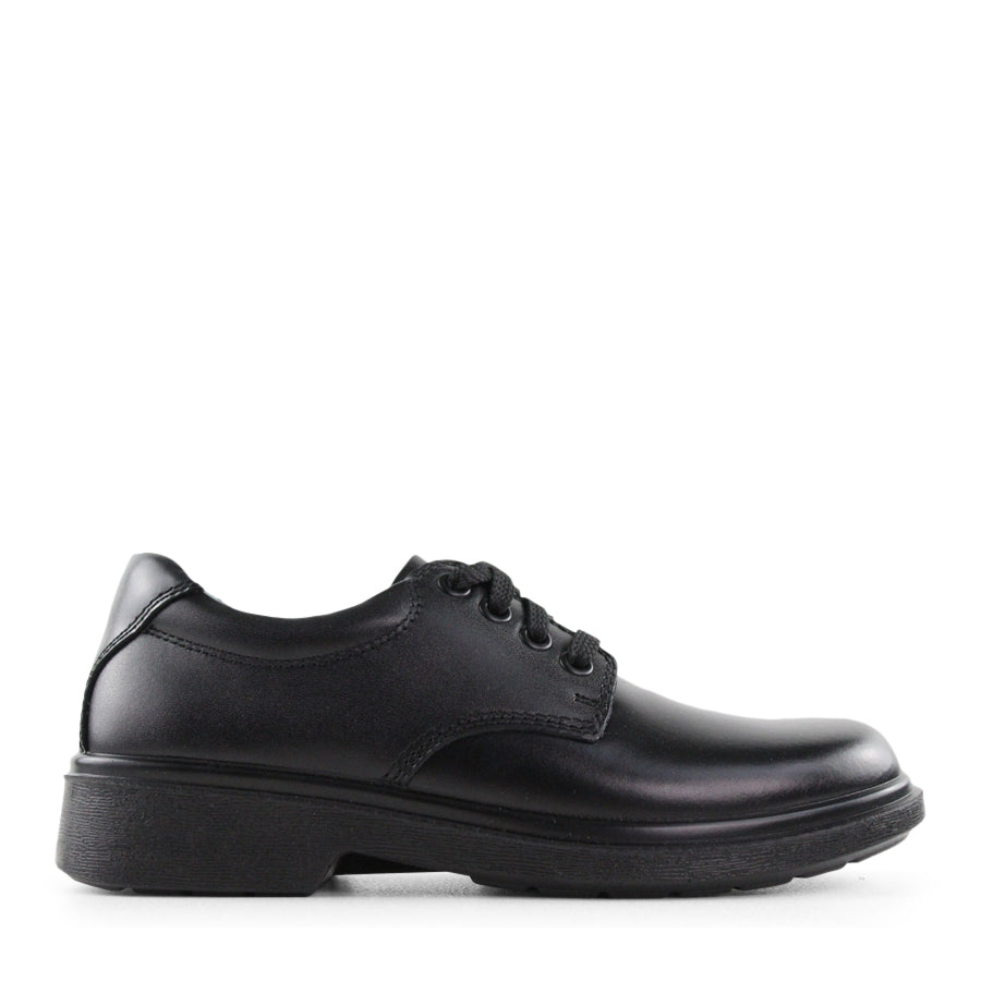 BLACK LACE UP LEATHER SCHOOL SHOE