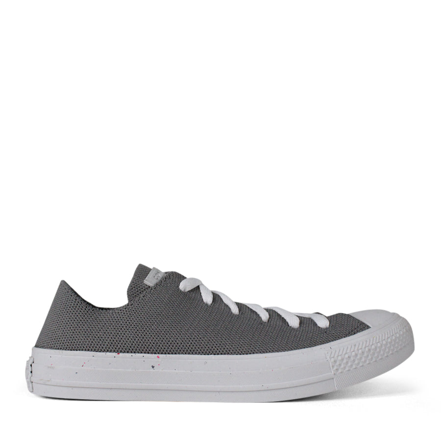 MASON GREY KNITTED CANVAS LACE UP LOW TOP SNEAKER