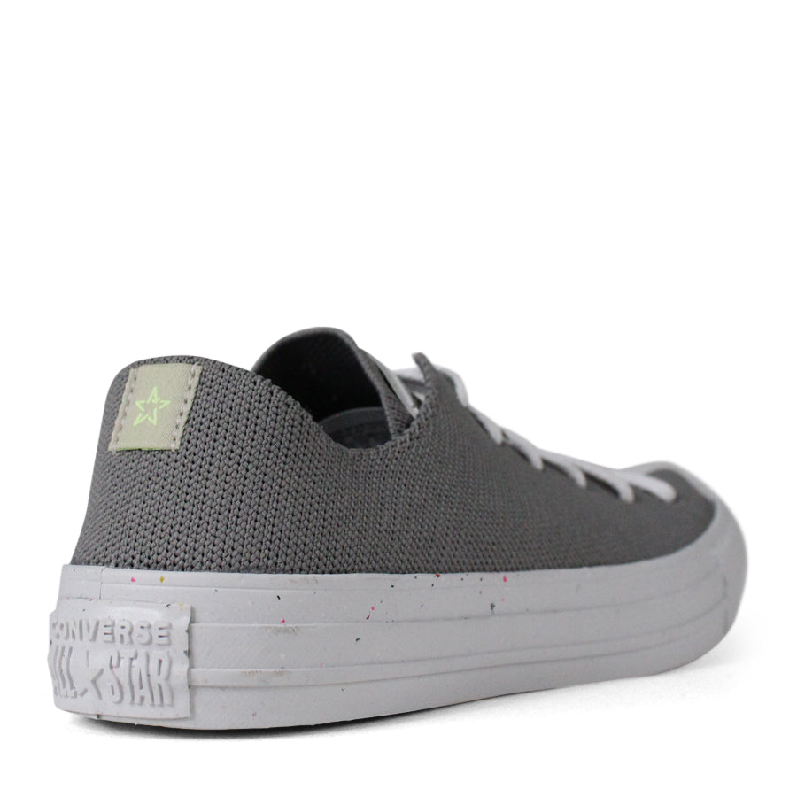 MASON GREY KNITTED CANVAS LACE UP LOW TOP SNEAKER