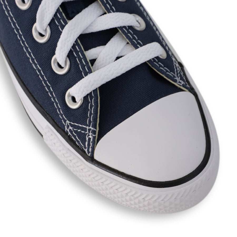 NAVY BLUE LACE UP LOW TOP UNISEX SNEAKER