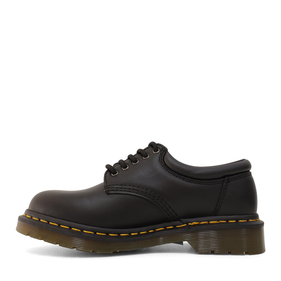 BLACK 5 HOLE LACE UP SHOE