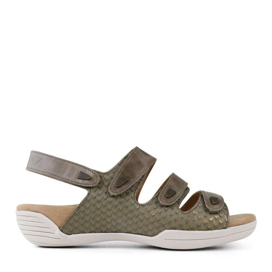 GREEN VELCRO STRAPS ADJUSTABLE COMFORT SANDAL