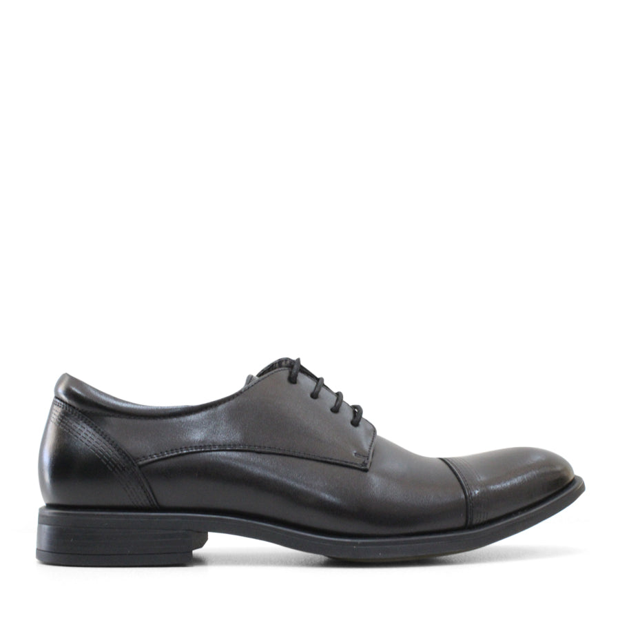 MENS BLACK ALMOND TOE LACE UP DRESS FORMAL SHOE