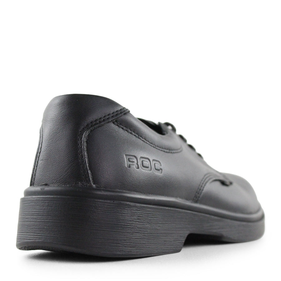 BLACK LACE UP LEATHER SCHOOL SHOE