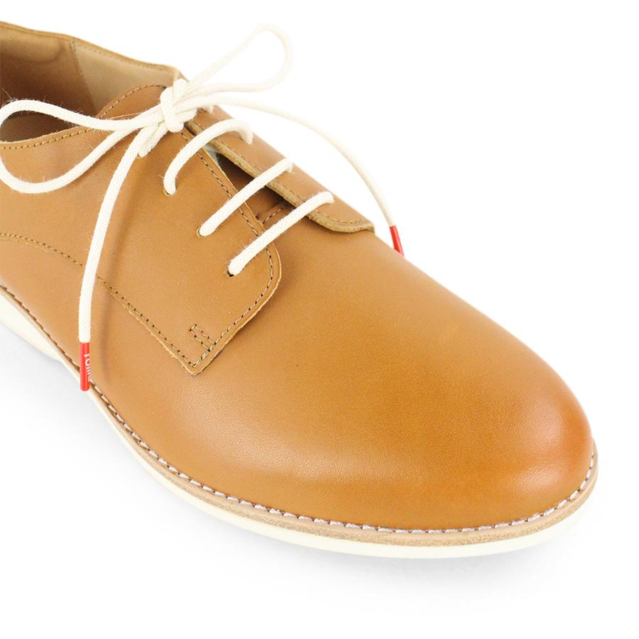 COGNAC DERBY LACE UP SHOE 