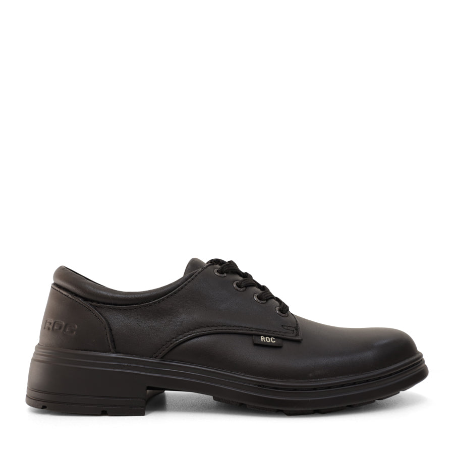 BLACK LACE UP LEATHER SCHOOL SHOE