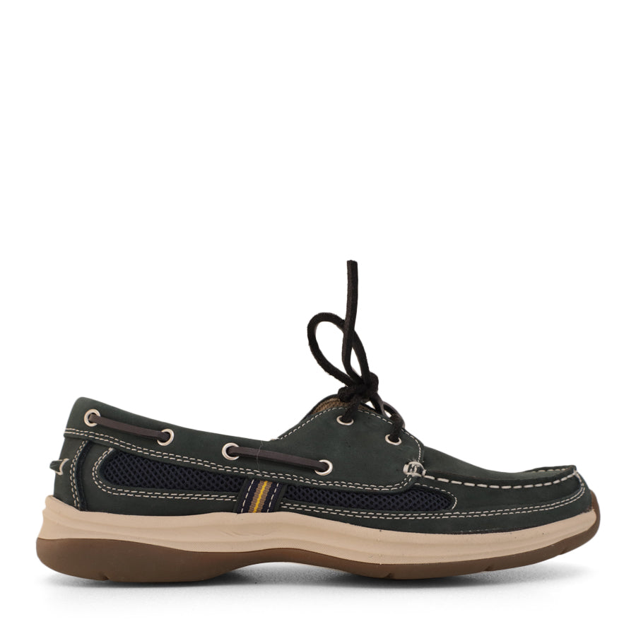 NAVY BOAT SHOE LEATHER LACES