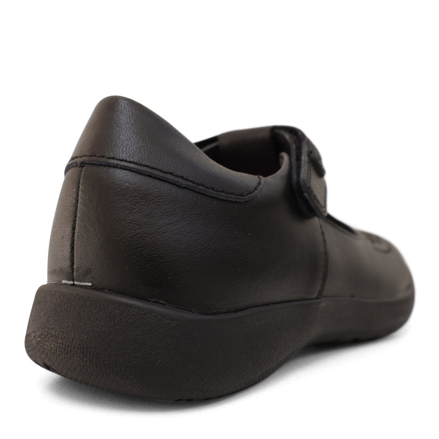 BLACK VELCRO SLIP ON SCHOOL SHOE