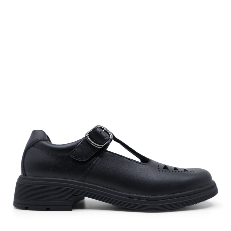 BLACK T BAR SCHOOL SHOES