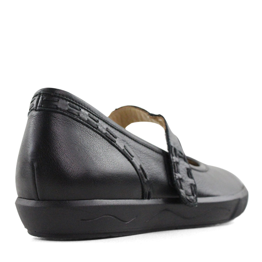 BLACK FLAT SHOE WITH MARYJANE STRAP