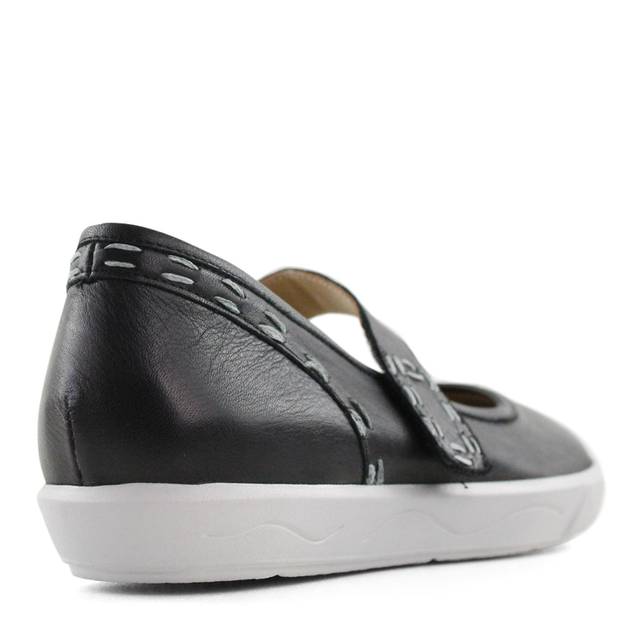 BLACK FLAT SHOE WITH MARYJANE STRAP