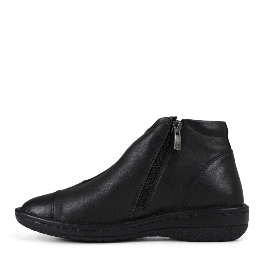 BLACK ZIP SIDED BOOT