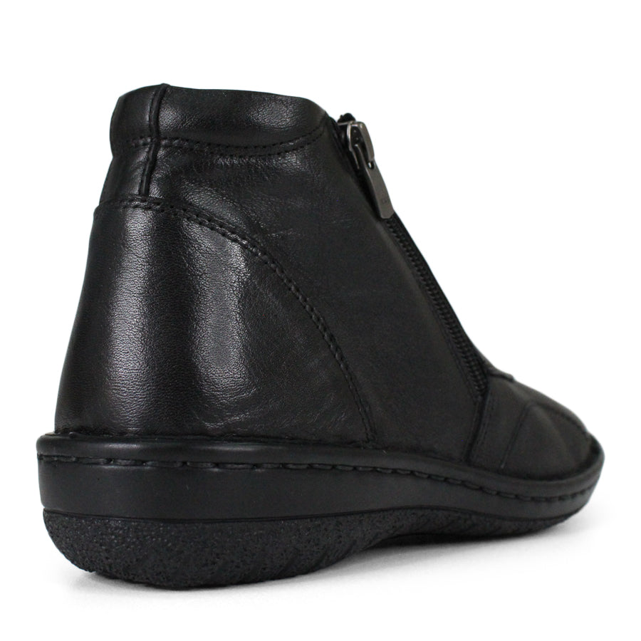 BLACK ZIP SIDED BOOT