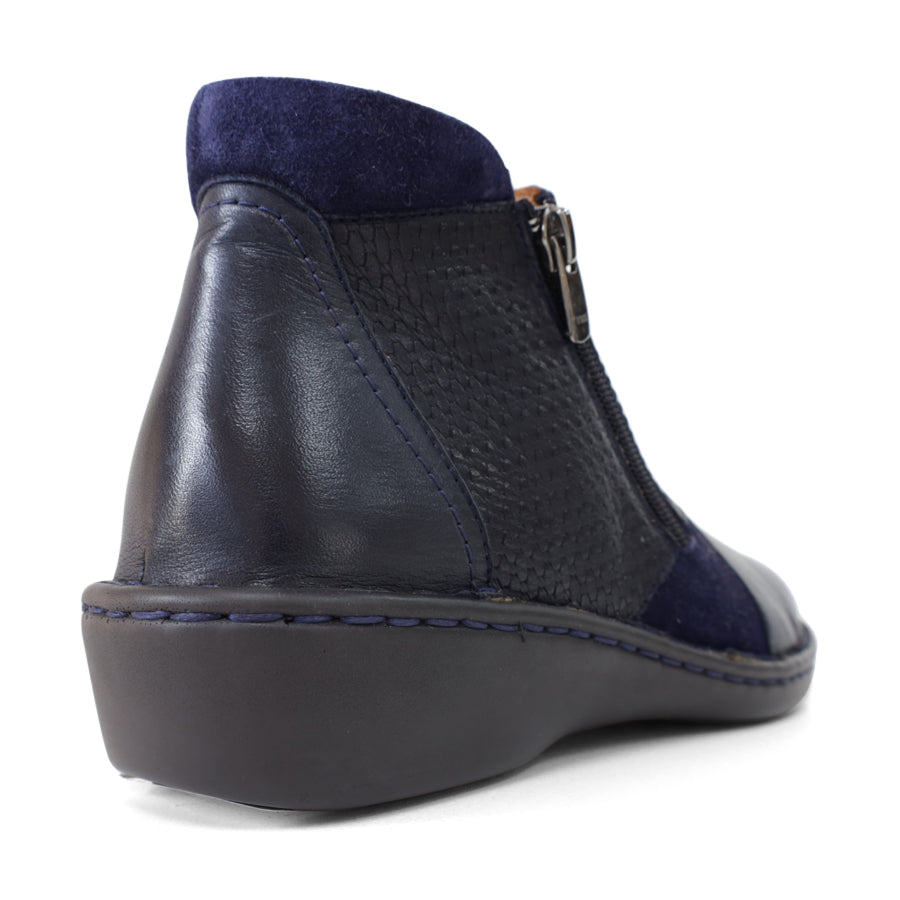 NAVY ZIP SIDED BOOT 