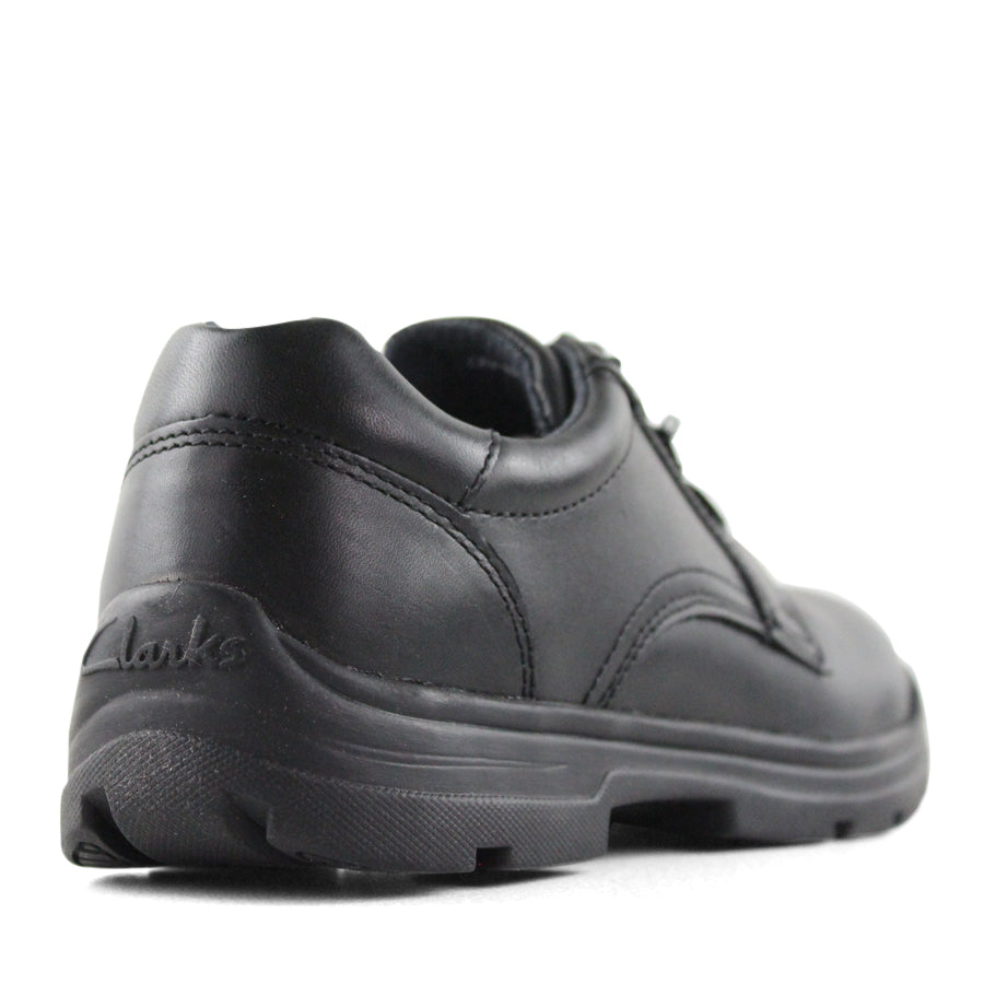 BLACK LACE UP LEATHER SCHOOL SHOE