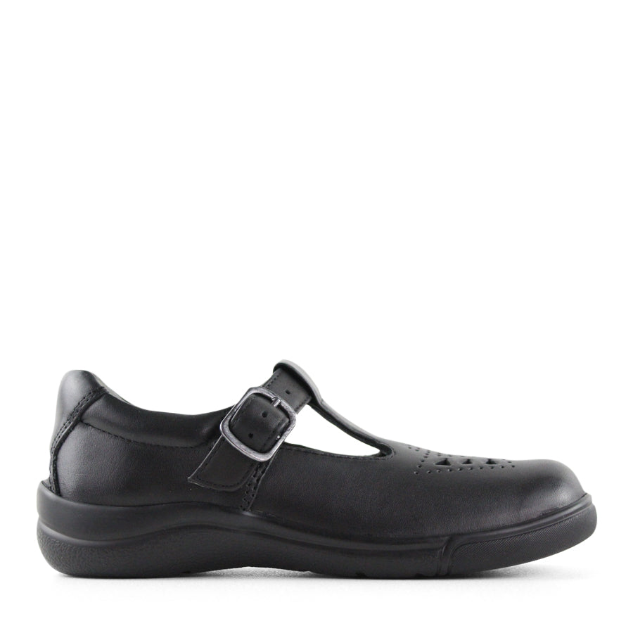 BLACK T BAR BUCKLE SCHOOL SHOE