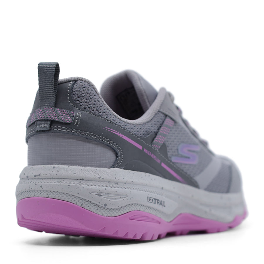 GREY PINK PURPLE LACE UP SNEAKER