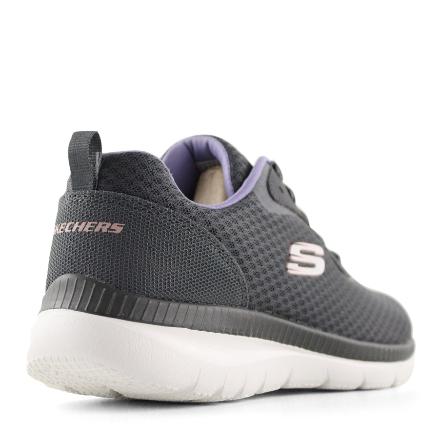 Skechers black shoes clearance white soles