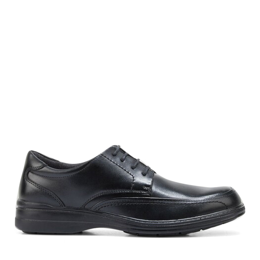 MENS BLACK LEATHER LACE UP DRESS FORMAL SHOE