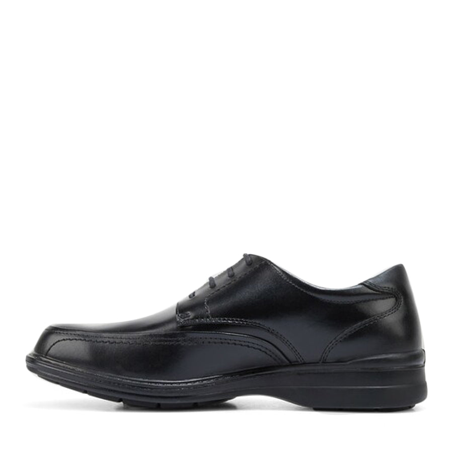 MENS BLACK LEATHER LACE UP DRESS FORMAL SHOE